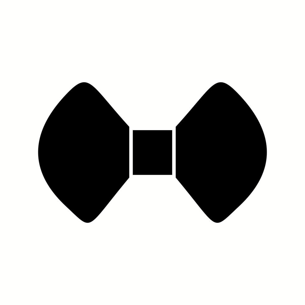 Unique Bow Tie Vector Glyph Icon