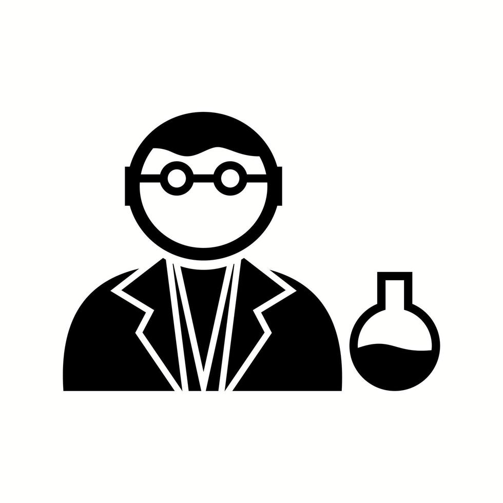 Unique Chemist Vector Glyph Icon