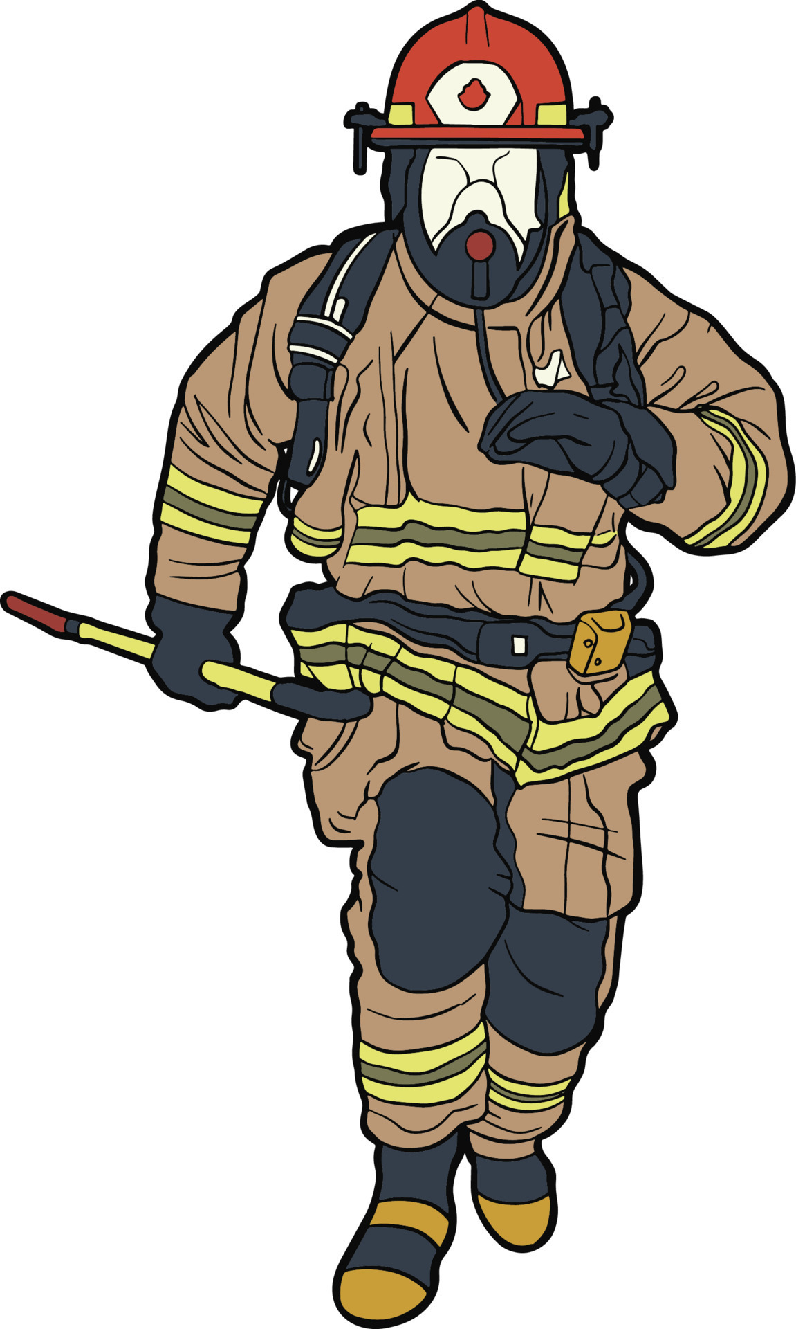 Firefighter fireman emergency rescue team 16133209 Vector Art at Vecteezy