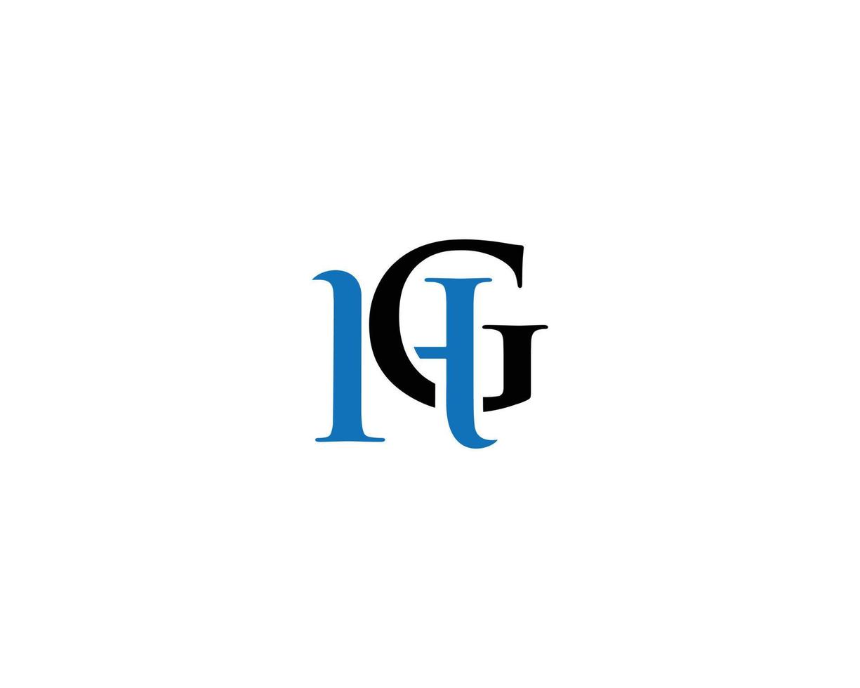 Luxury HG And GH Letter Initial Logo Design Template Vector Illustration.