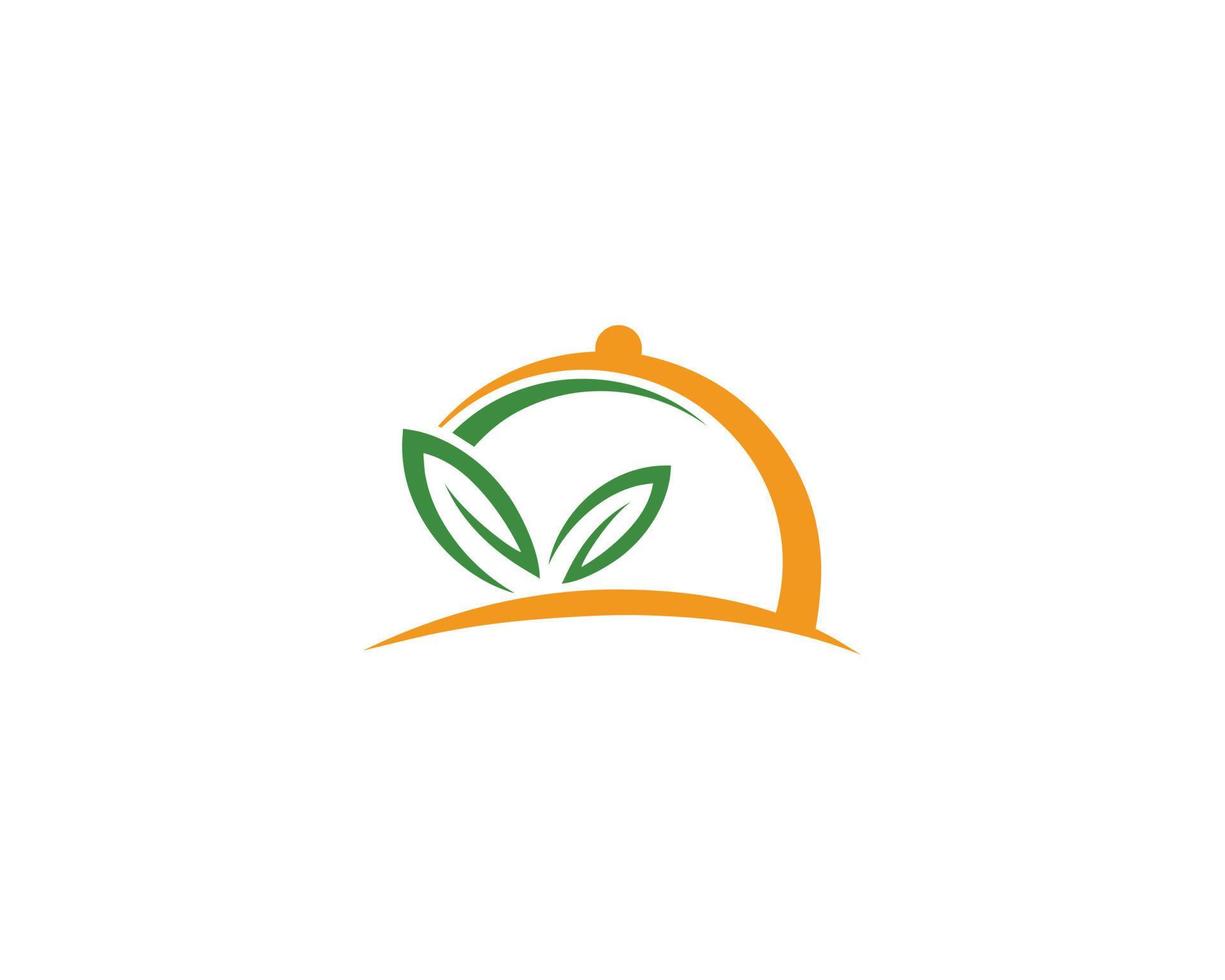 icono de vector de diseño de logotipo de comida natural y entrega de alimentos.