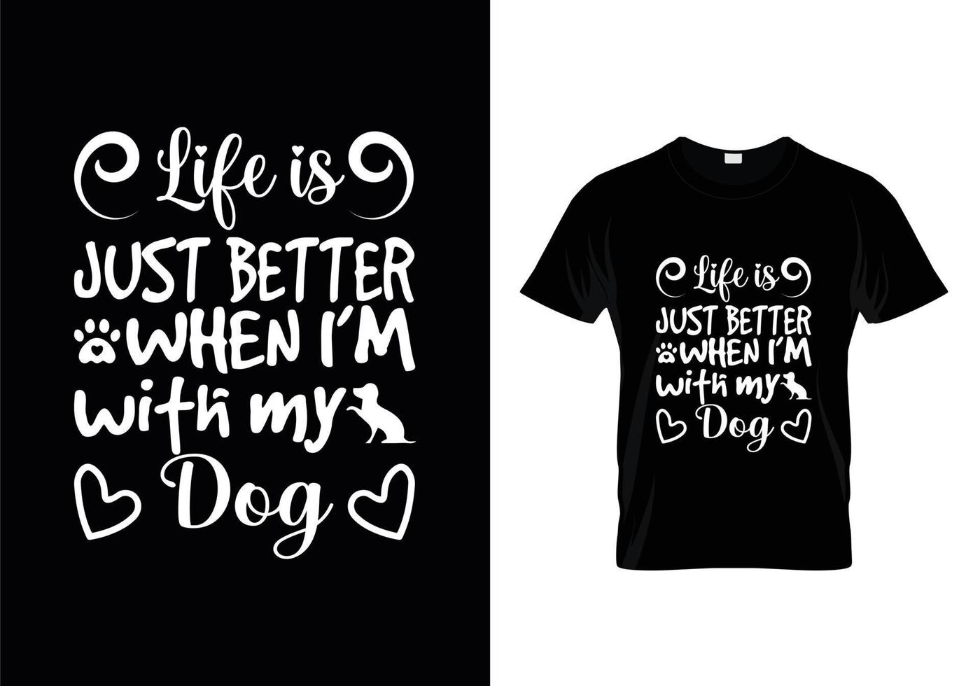 vector de diseño de camisetas con tipografía de perros, diseño de camisetas con citas de amantes de los perros.