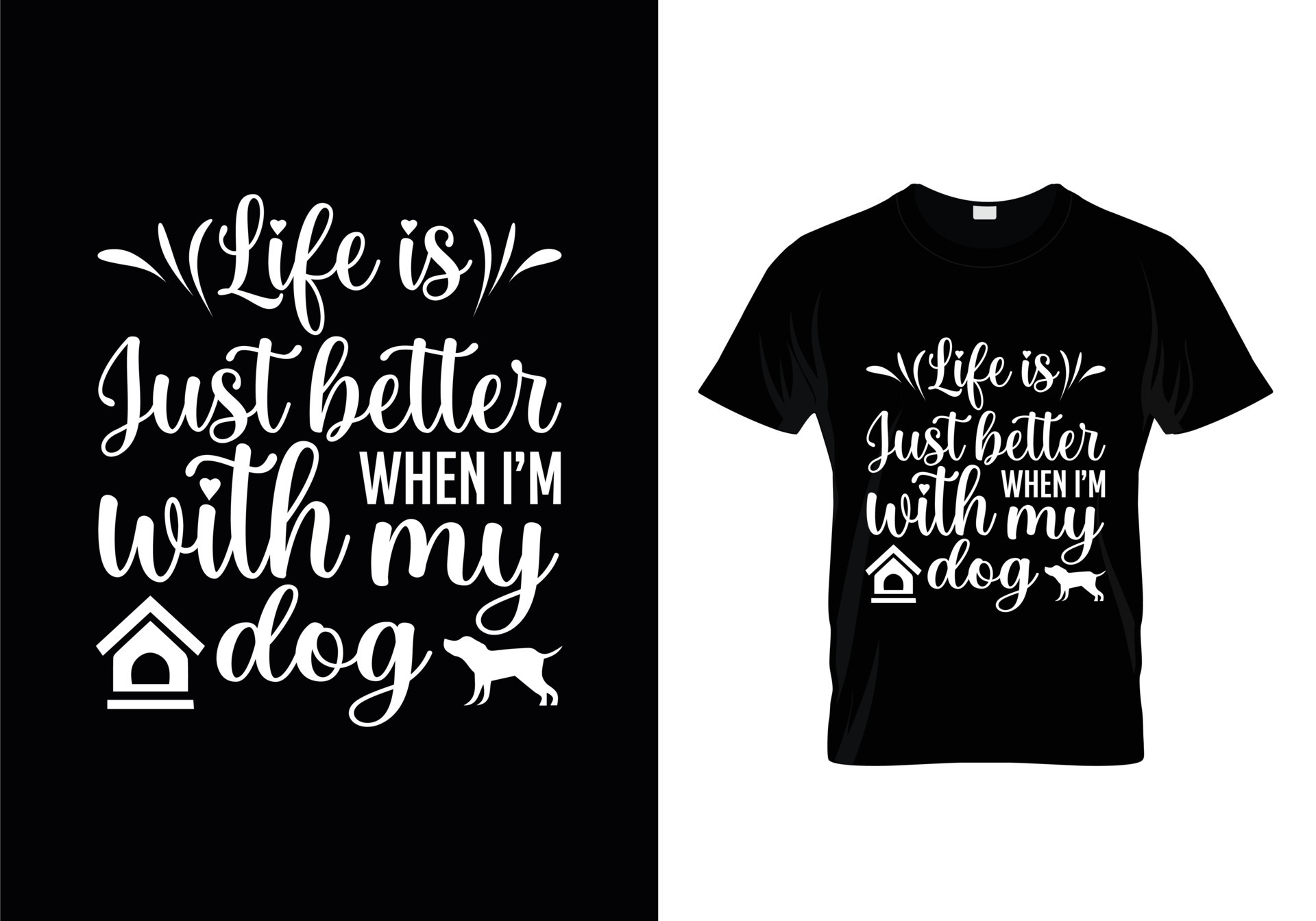dogs-typography-t-shirt-design-vector-dog-lover-quotes-t-shirt-design