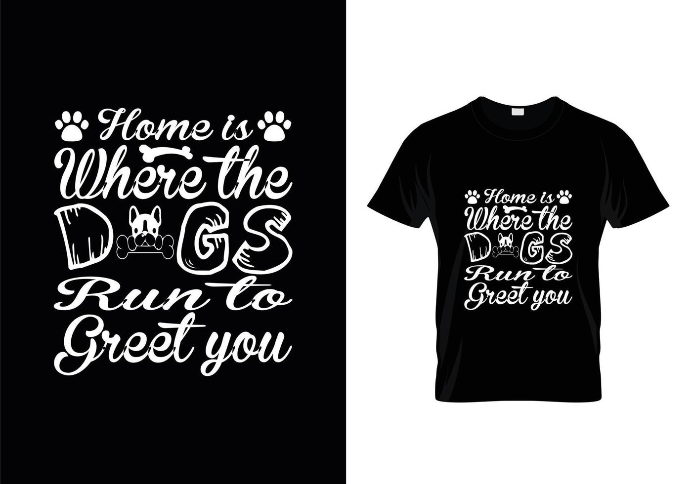 vector de diseño de camisetas con tipografía de perros, diseño de camisetas con citas de amantes de los perros.