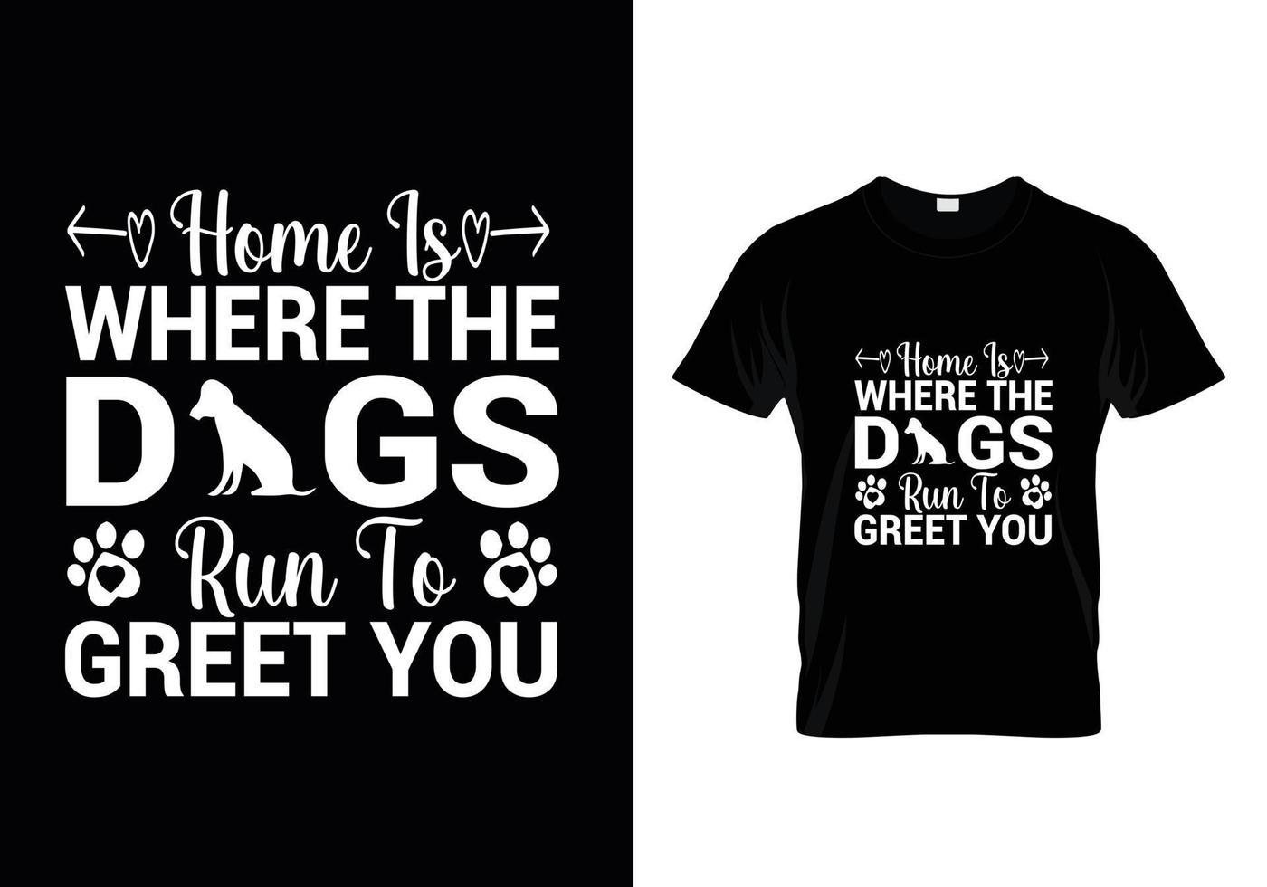 vector de diseño de camisetas con tipografía de perros, diseño de camisetas con citas de amantes de los perros.