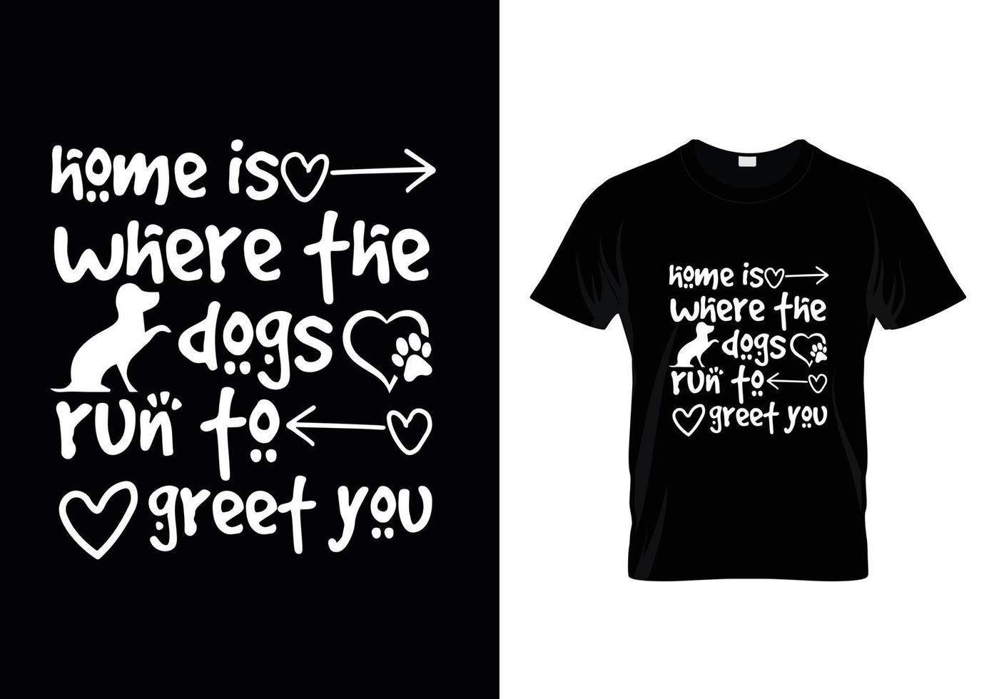 vector de diseño de camisetas con tipografía de perros, diseño de camisetas con citas de amantes de los perros.