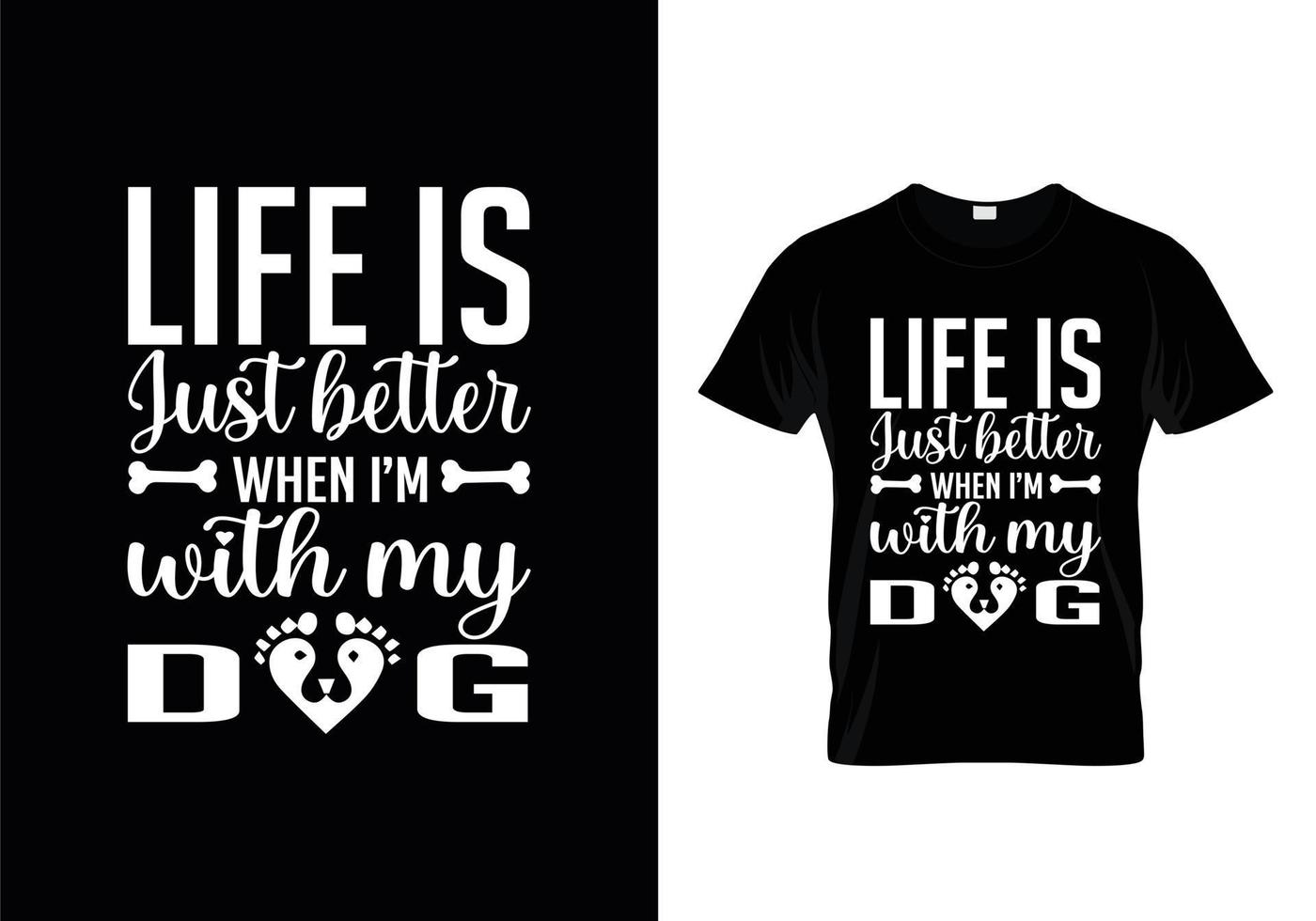 vector de diseño de camisetas con tipografía de perros, diseño de camisetas con citas de amantes de los perros.