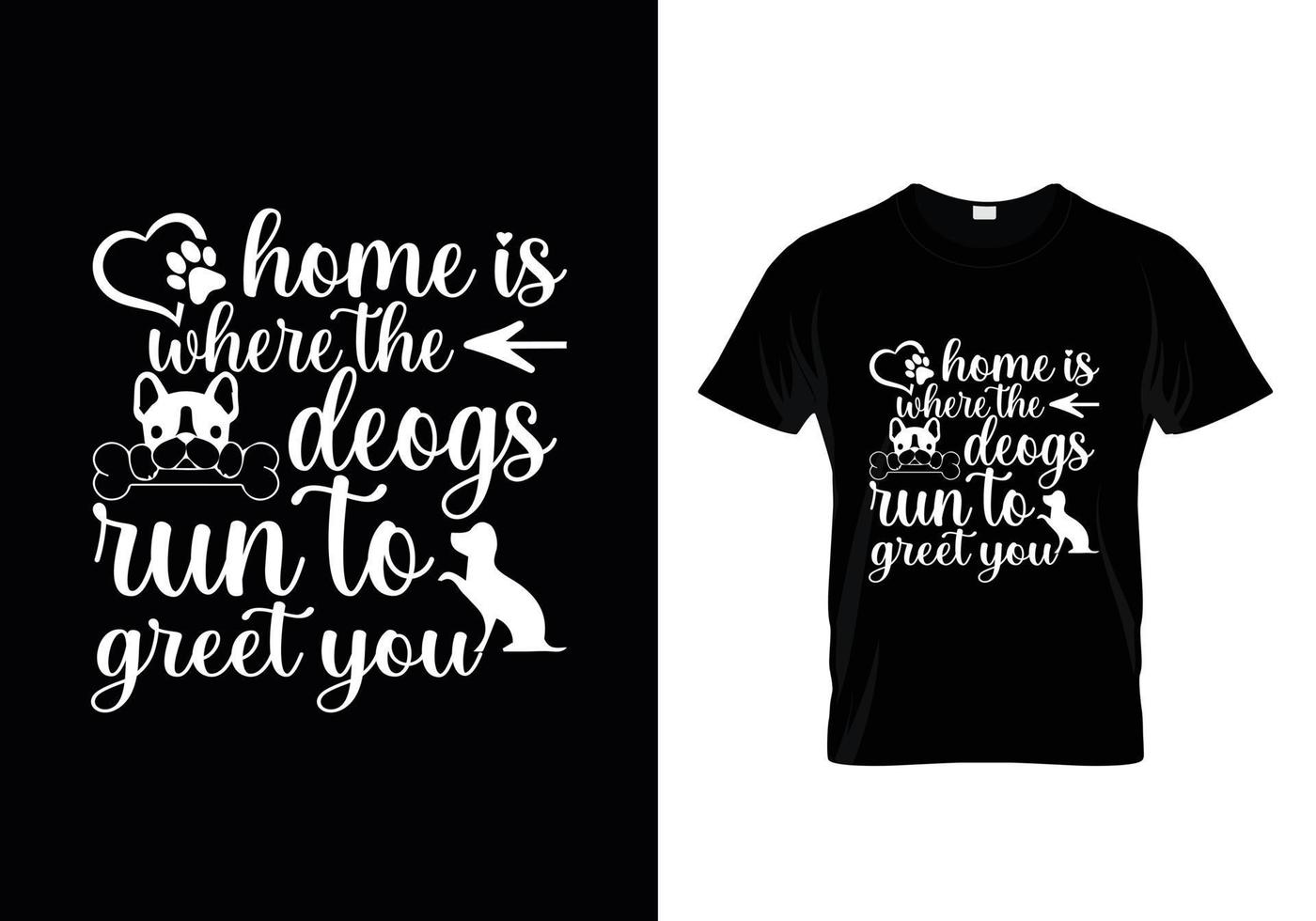 vector de diseño de camisetas con tipografía de perros, diseño de camisetas con citas de amantes de los perros.