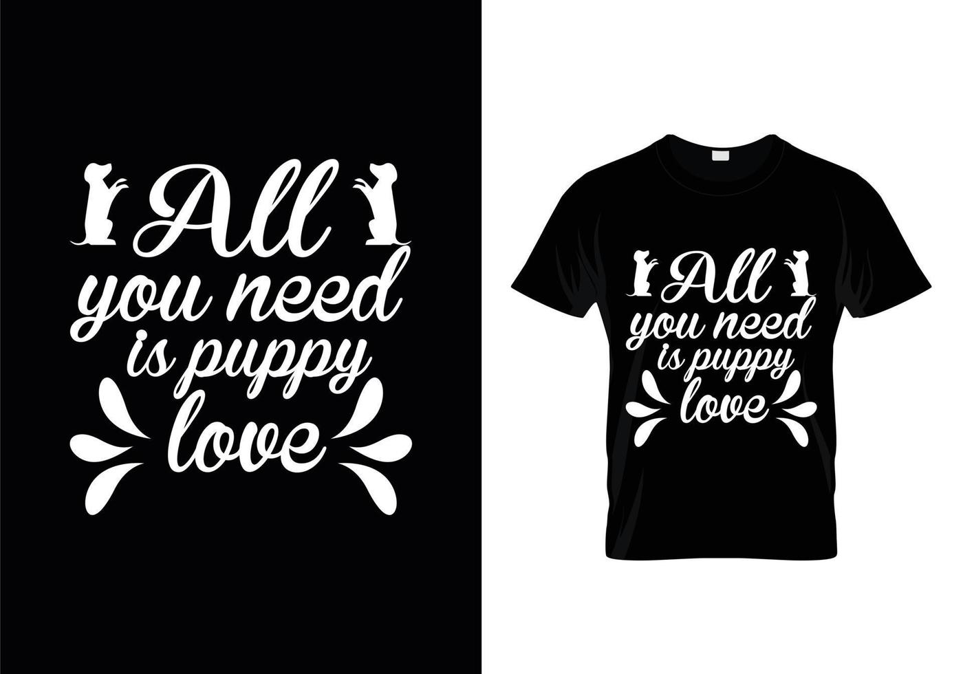 vector de diseño de camisetas con tipografía de perros, diseño de camisetas con citas de amantes de los perros.