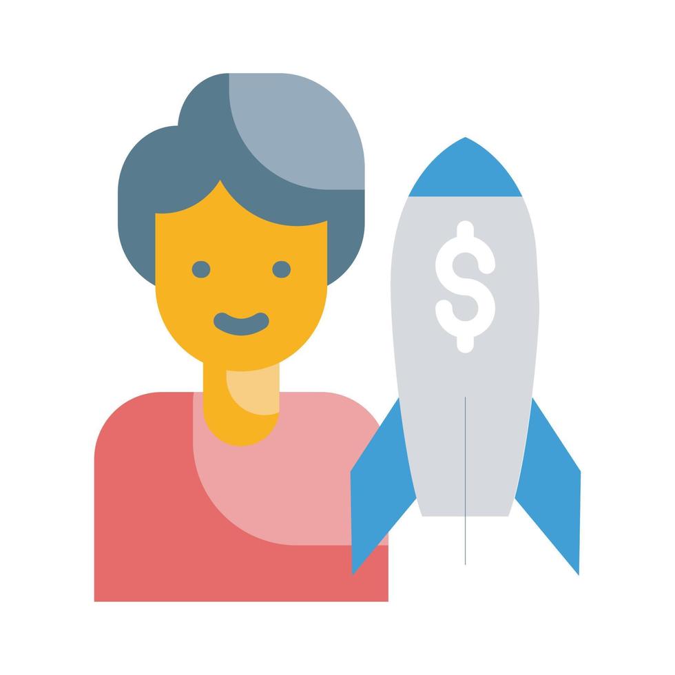 Venture Capital Vector Style illustration. Business and Finance Filled Outline Icon.