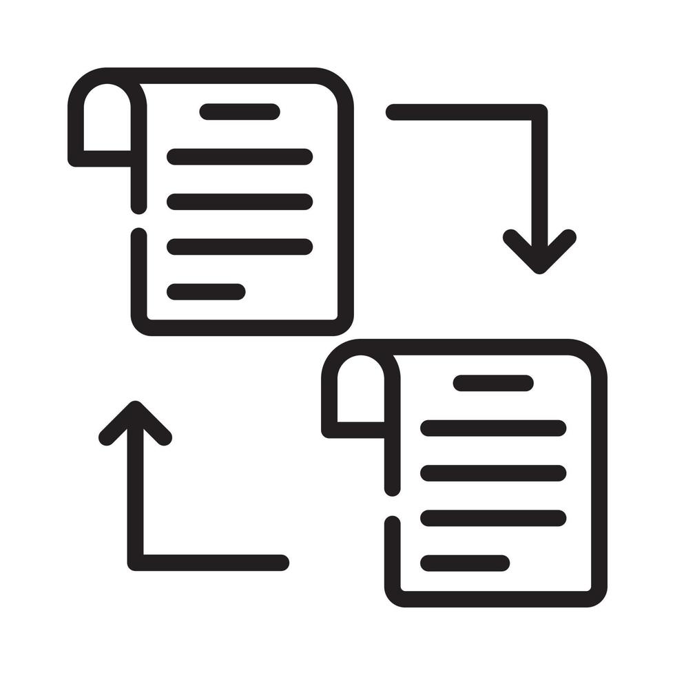 Ledger Vector Style illustration. Business and Finance Outline Icon.