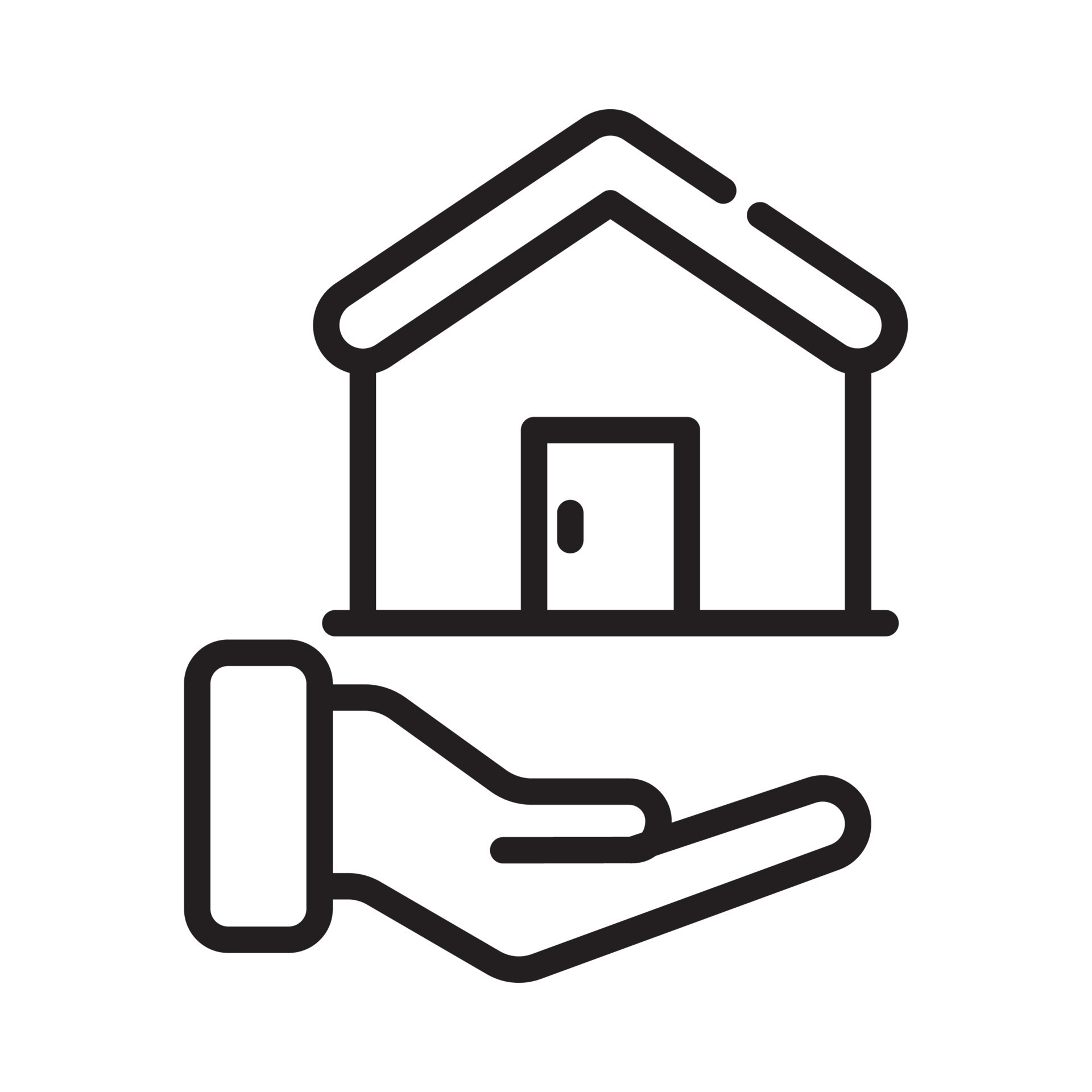 Home Loan Vector Style illustration. Business and Finance Outline Icon