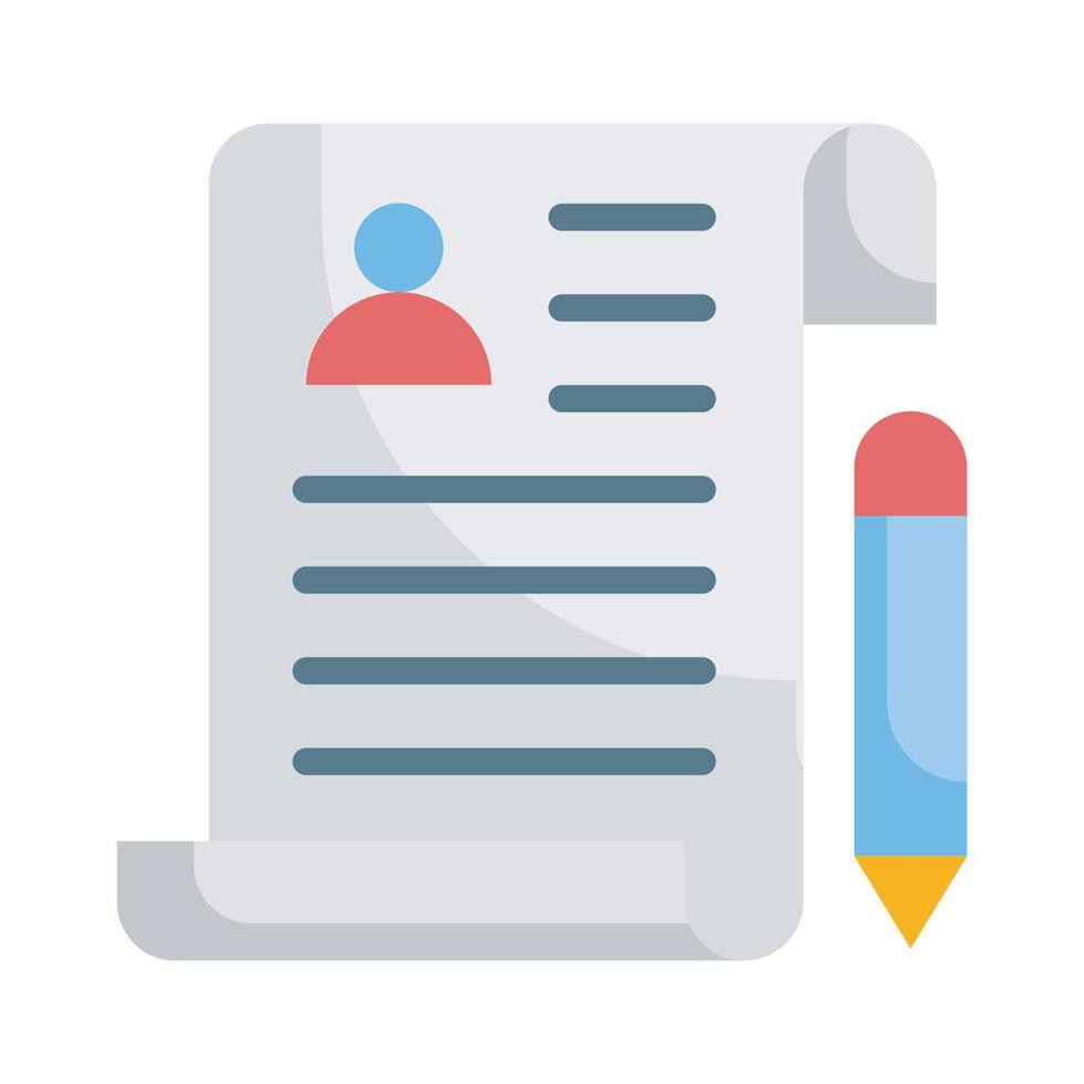 User Profile Vector Style illustration. Business and Finance Outline Icon.