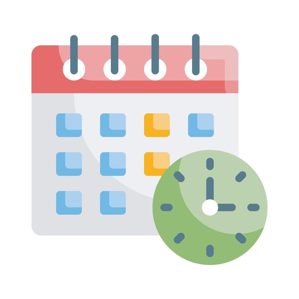 Schedule Vector Style illustration. Business and Finance Outline Icon.