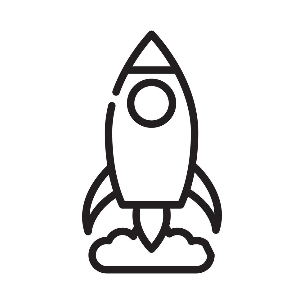 Launch Vector Style illustration. Business and Finance Outline Icon.