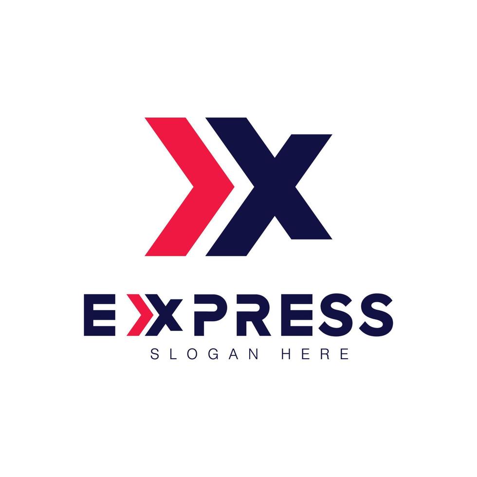 Express logo Vector icon design illustration Template