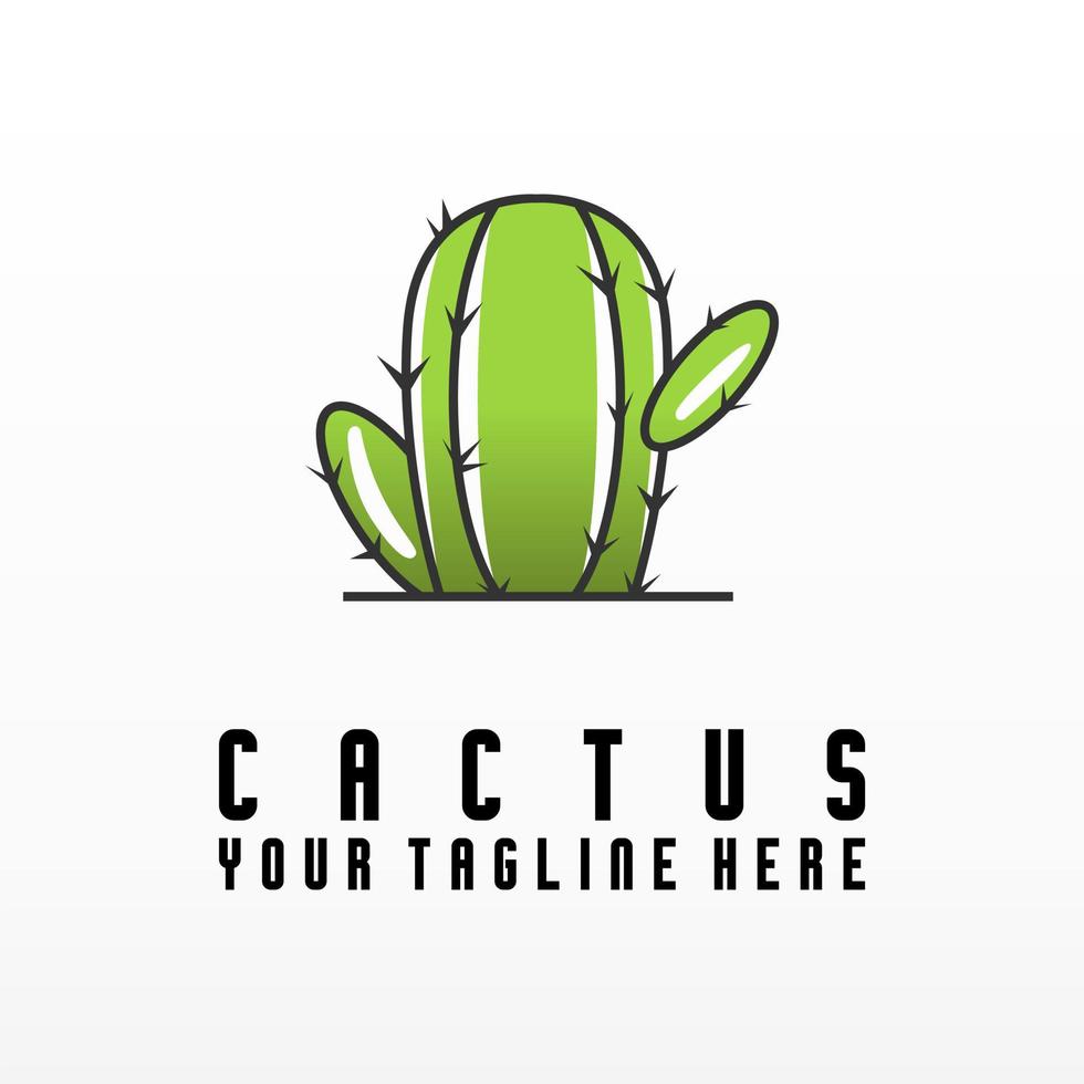 lindo y único cactus flor imagen gráfico icono logotipo diseño abstracto concepto vector stock. se puede utilizar como símbolos relacionados con la planta o el interior.