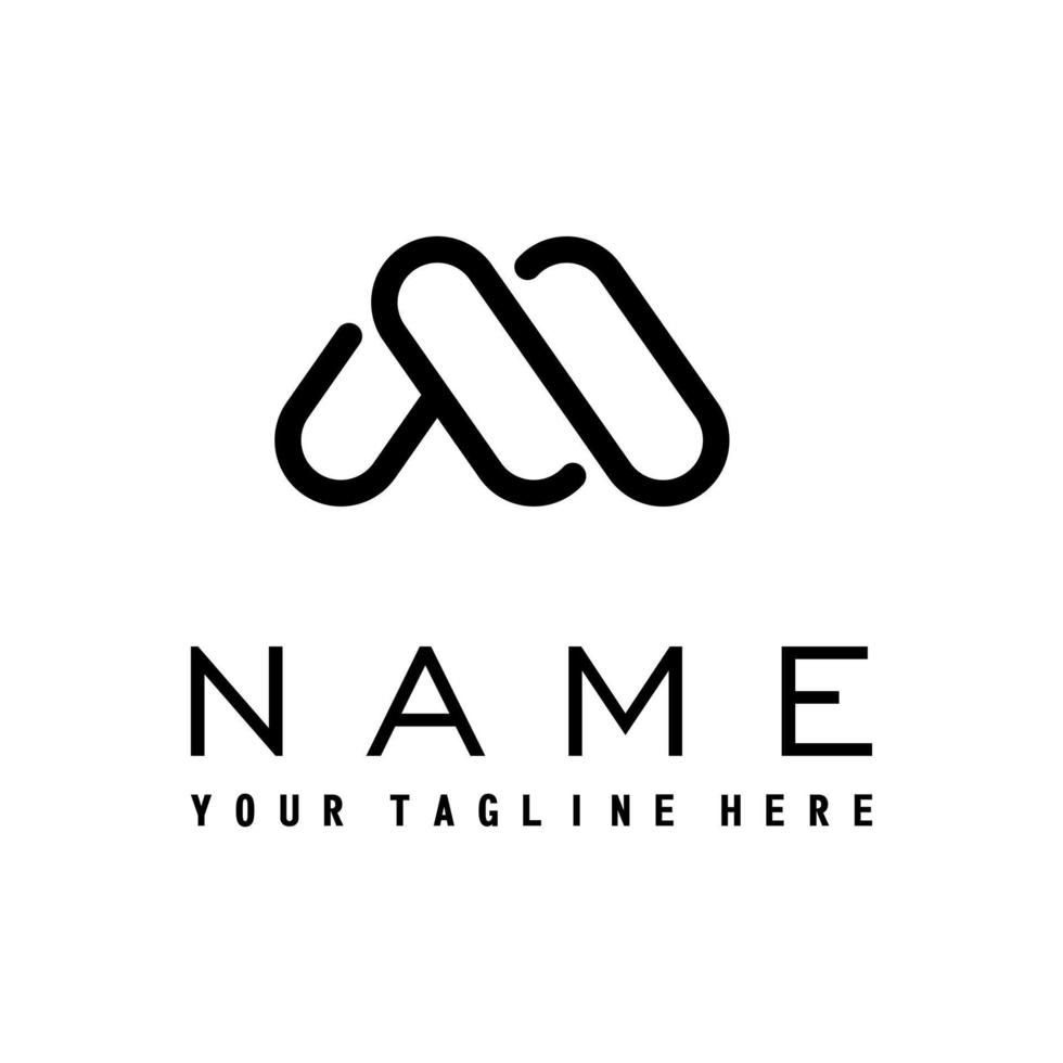 letter or word M font in line out Image graphic icon logo design abstract concept vector stock. Can be used as symbol related to monogram or initial.