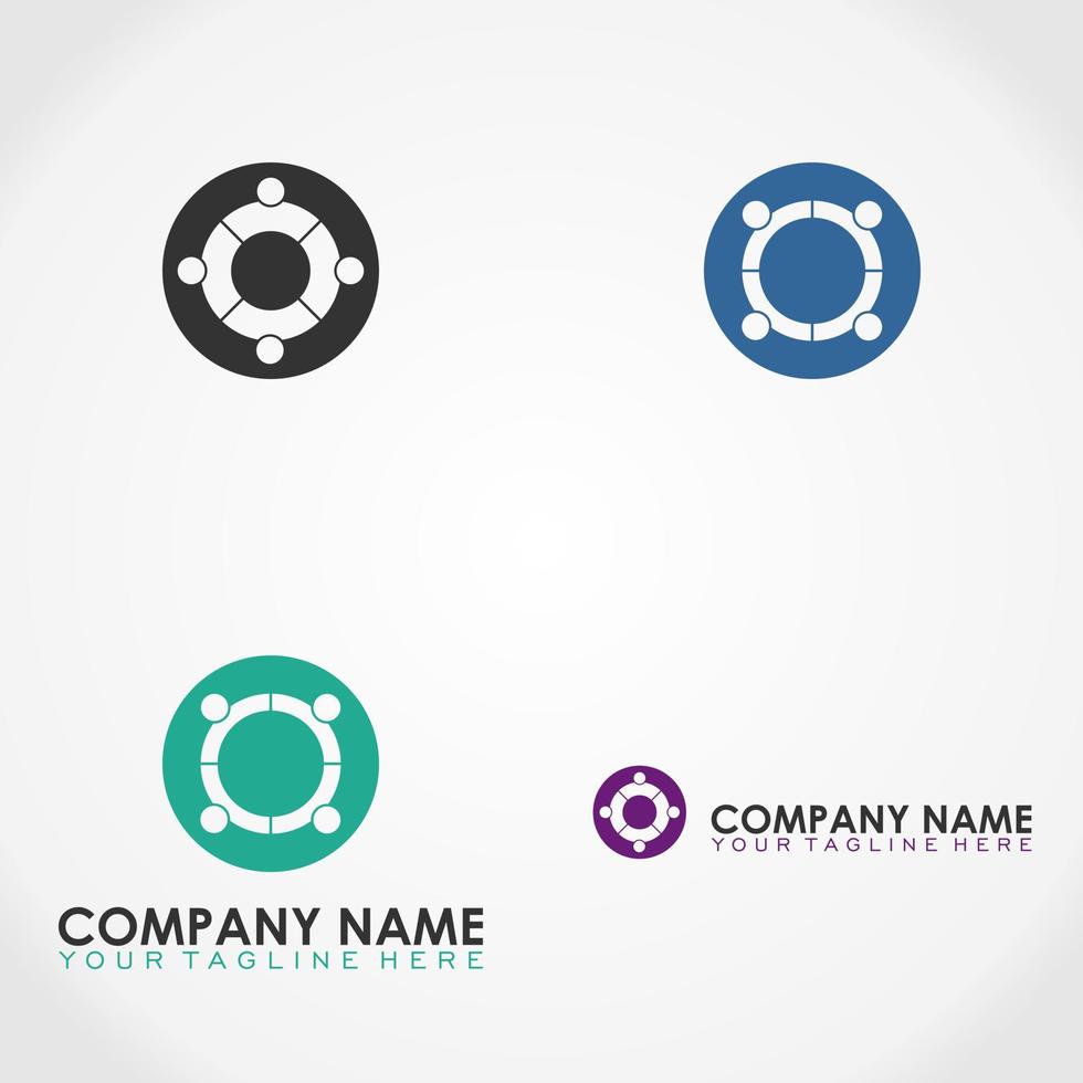 several people or group in discussing image graphic icon logo design abstract concept vector stock. Can be used as a symbol related to community.