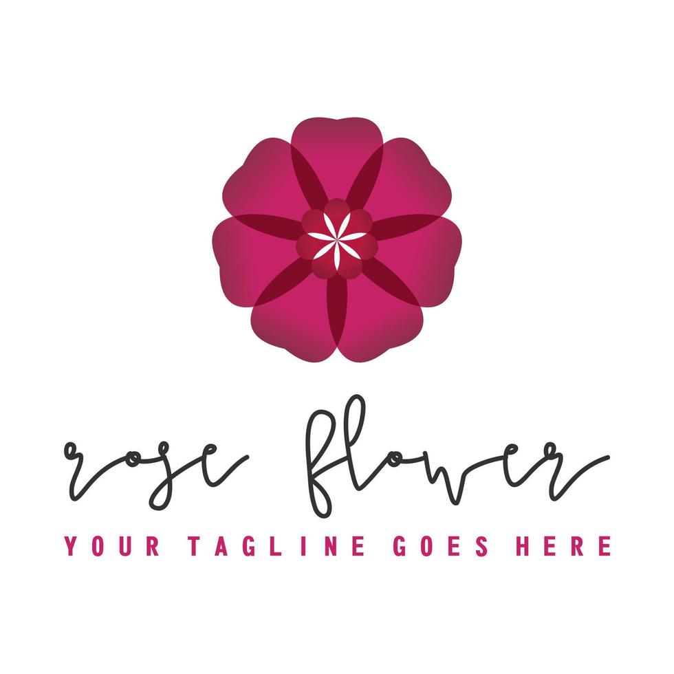 amazing Flower from top image graphic icon logo design abstract concept vector stock. can be used as a symbol associated with nature or beauty.