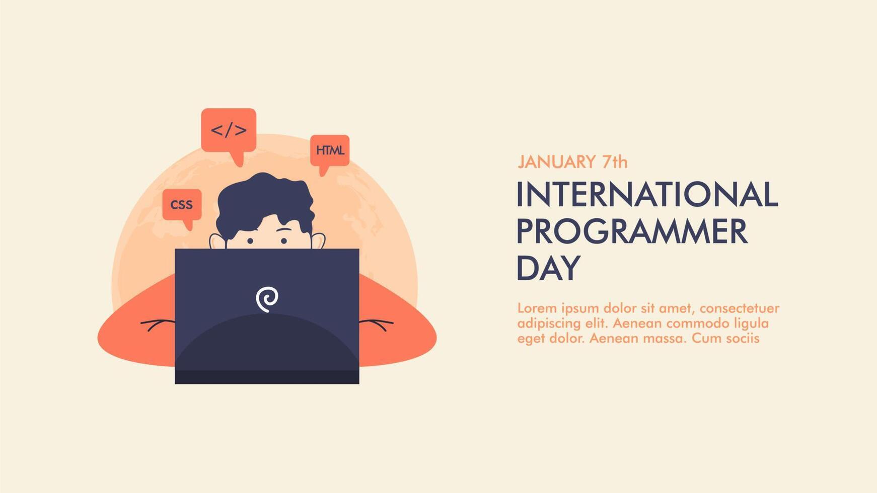 international programmer day banner template 16135605 Vector Art at