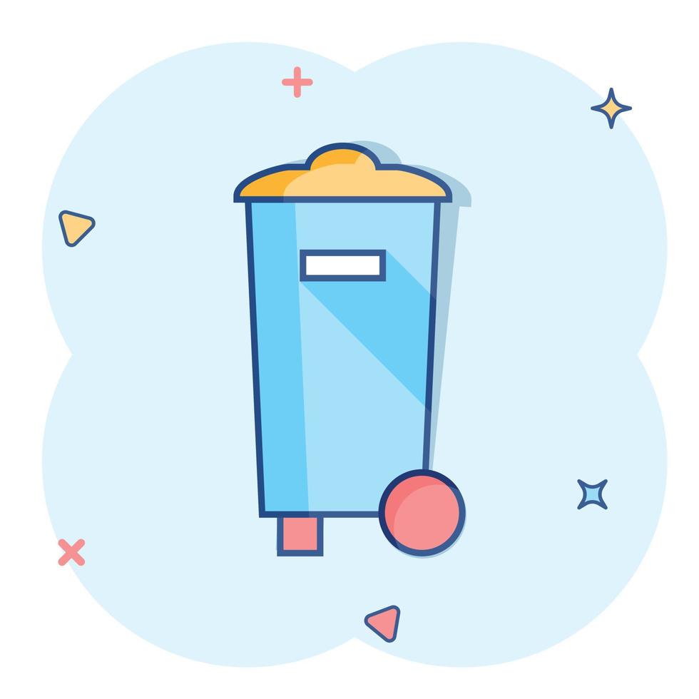 Trash Bin and Bag. Garbage Icon. Cartoon Graphic by onyxproj · Creative  Fabrica