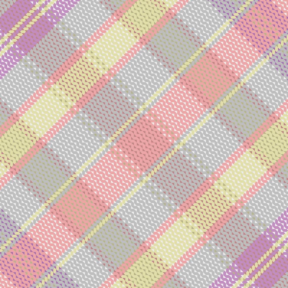 Tartan or plaid pastel color pattern. vector