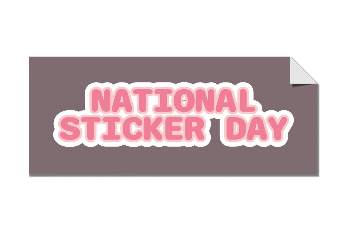 National Sticker Day background. 16135795 Vector Art at Vecteezy