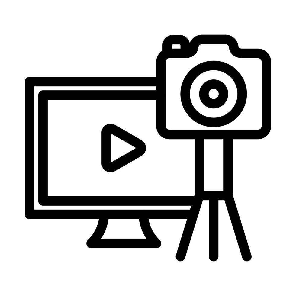 Video Blogger Icon Design vector