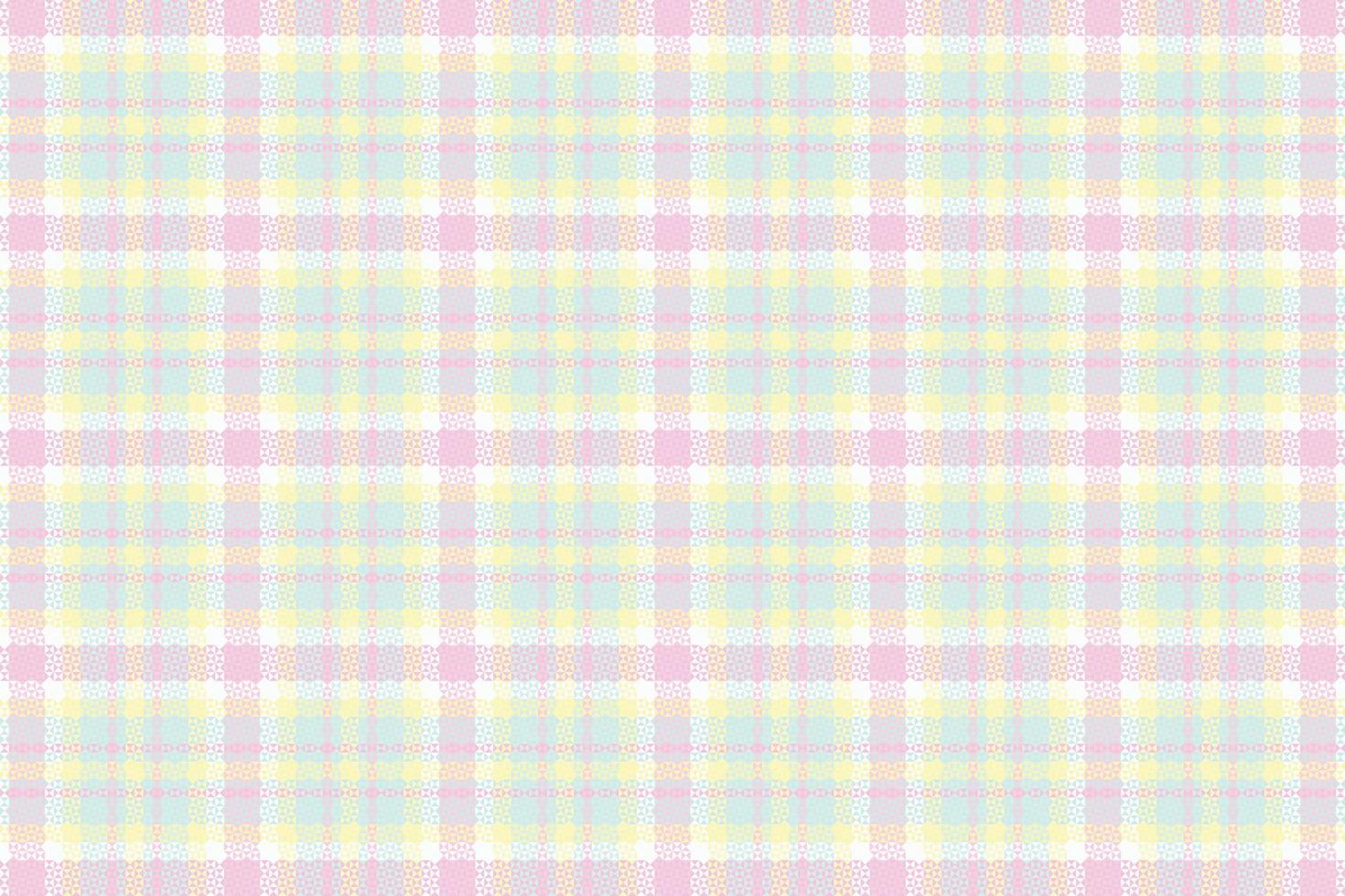 Tartan or plaid pastel color pattern. vector