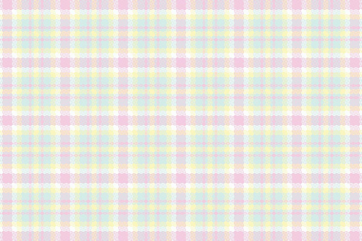 Tartan or plaid pastel color pattern. vector