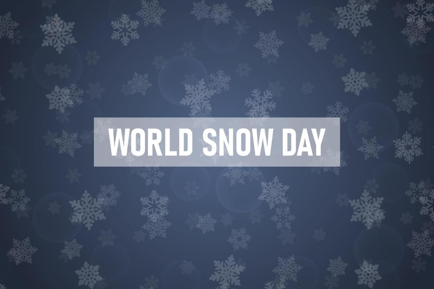 World Snow Day background. 16135901 Vector Art at Vecteezy