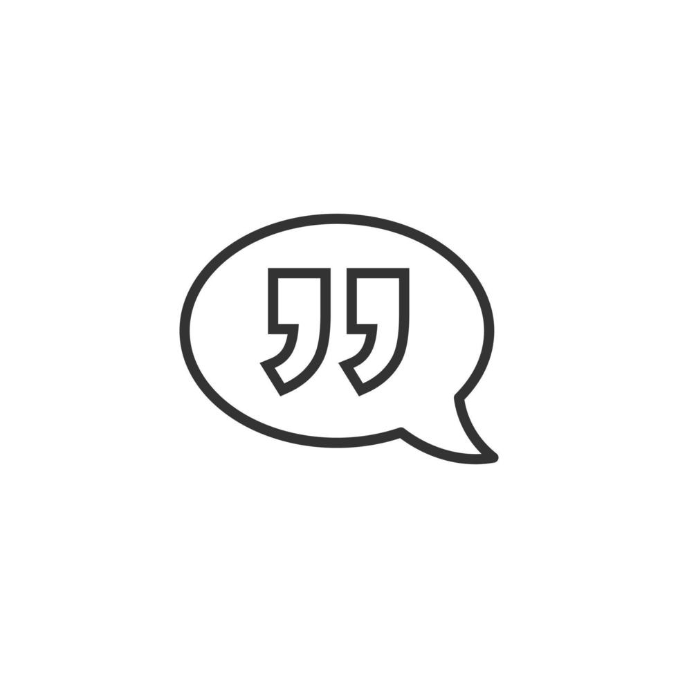 Speak chat icon in flat style. Speech bubble vector illustration on white isolated background. Team discussion business concept.