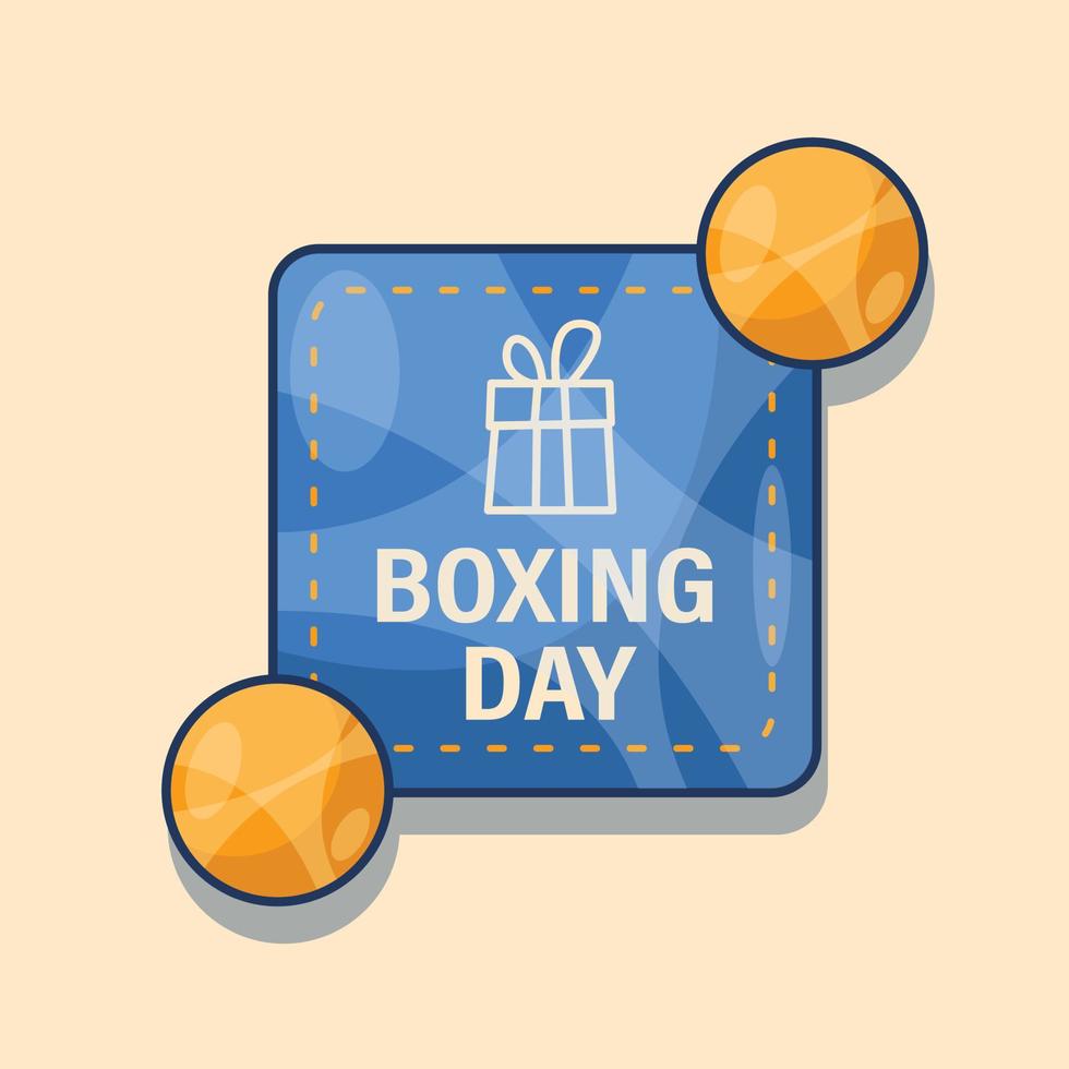 Boxing Day Advertising Badge vector