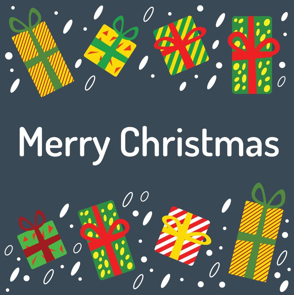 Abstract Christmas Greeting Card Banner vector
