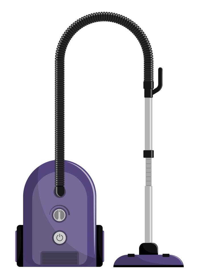 Vacuum cleaner. Modern hoover. Flat style vector illustration, isolated.