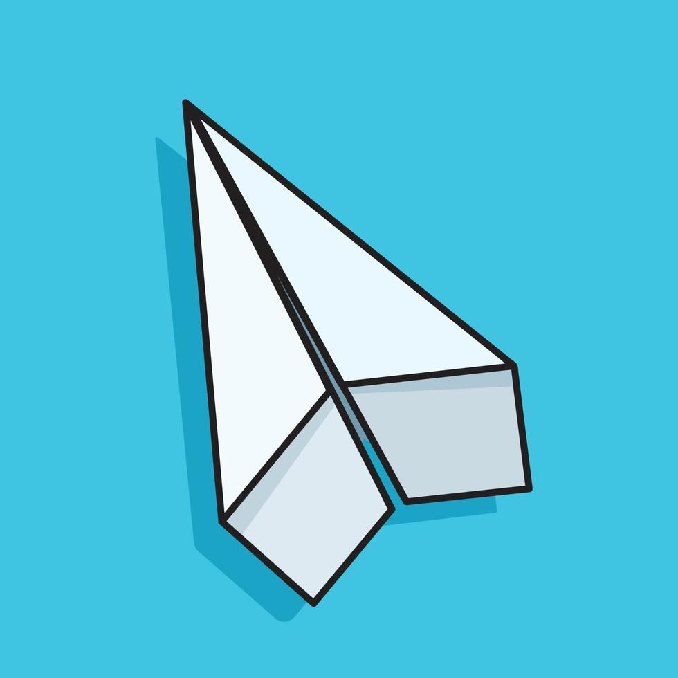 simple paper plane vector illustration