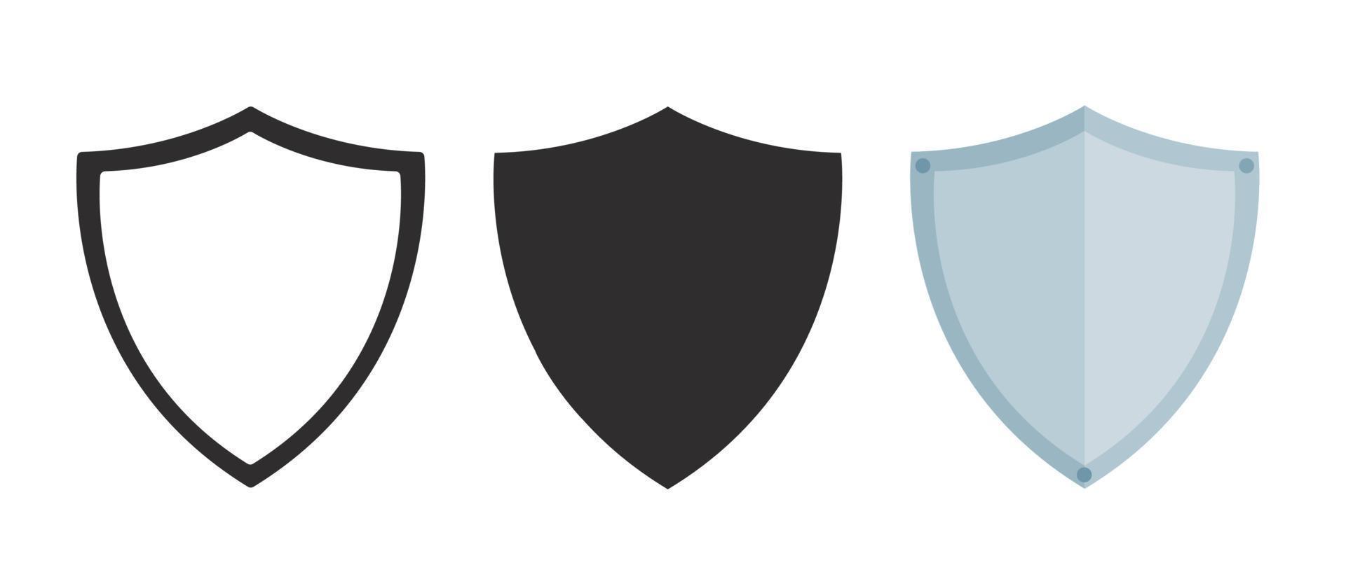 Shield guard protection. vector illustration