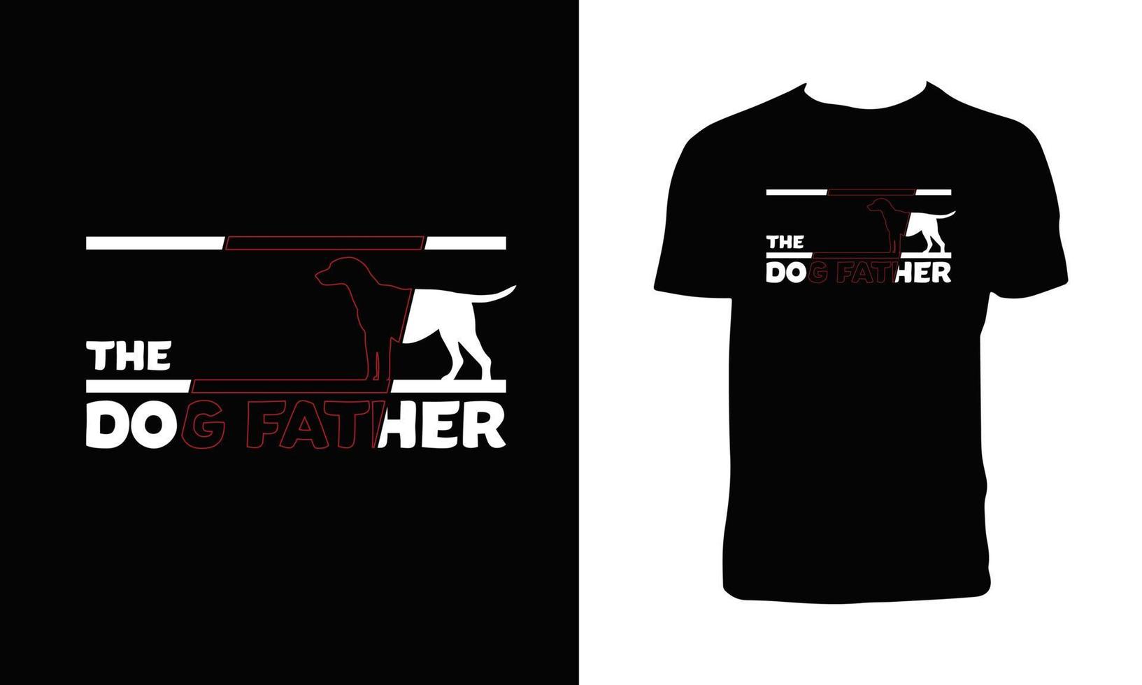 diseño de camiseta de vector de perro