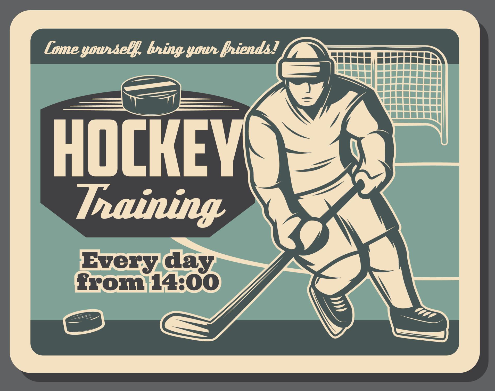 Ice hockey training and sport club, vector 16137171 Vector Art at Vecteezy