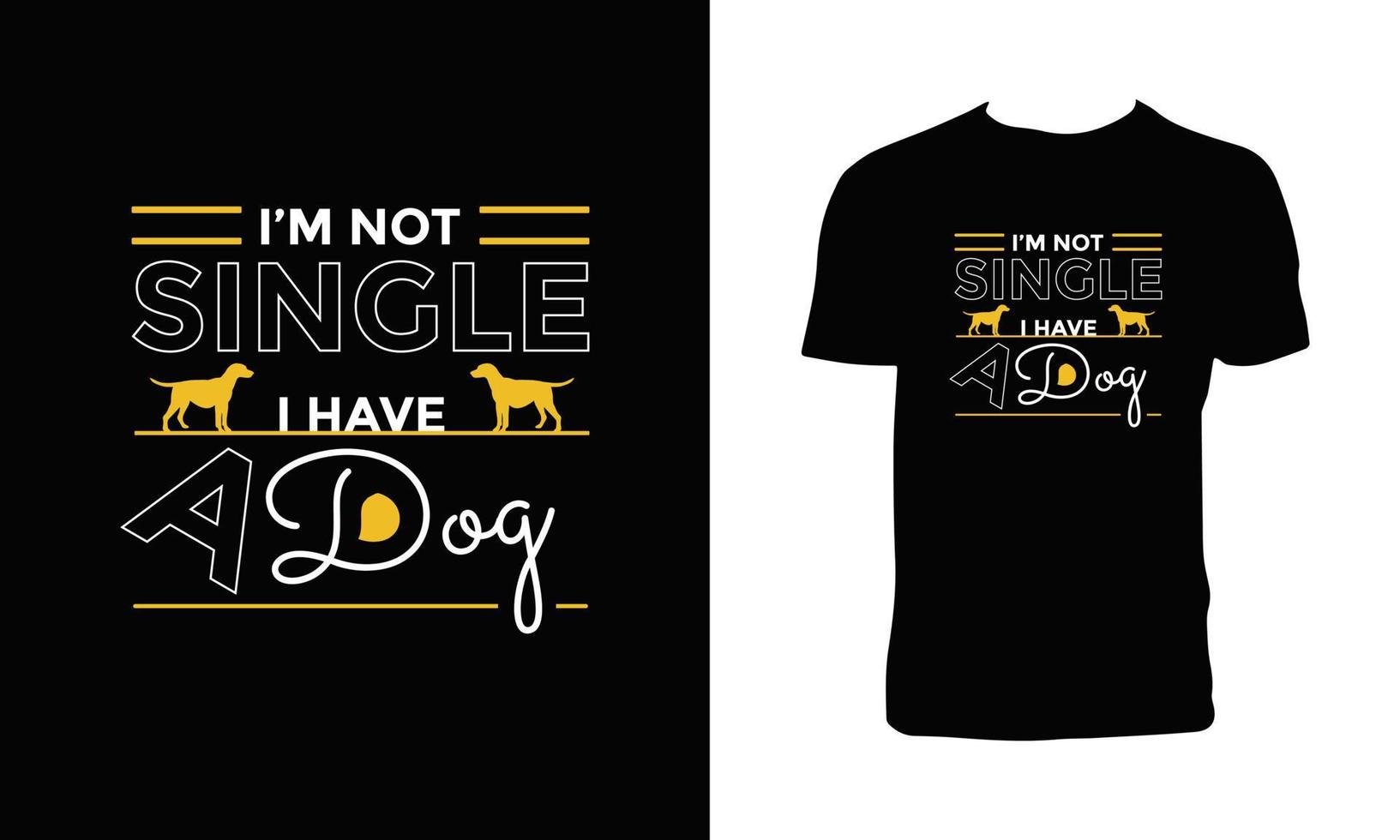 Dog Vector T Shirt Design