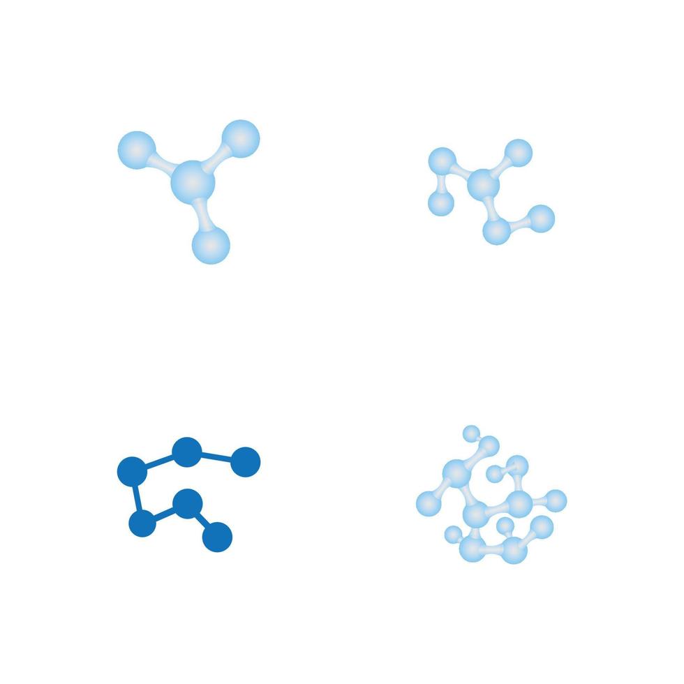 molecule logo icon vector