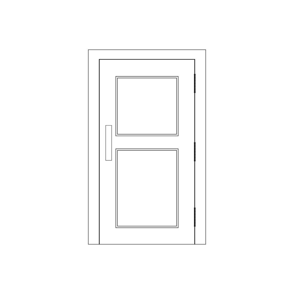 vector del logotipo de la puerta