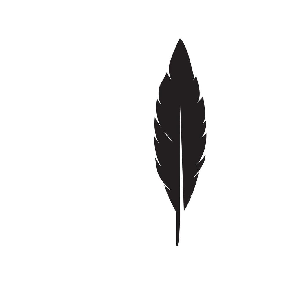 Feather ilustration  logo vector