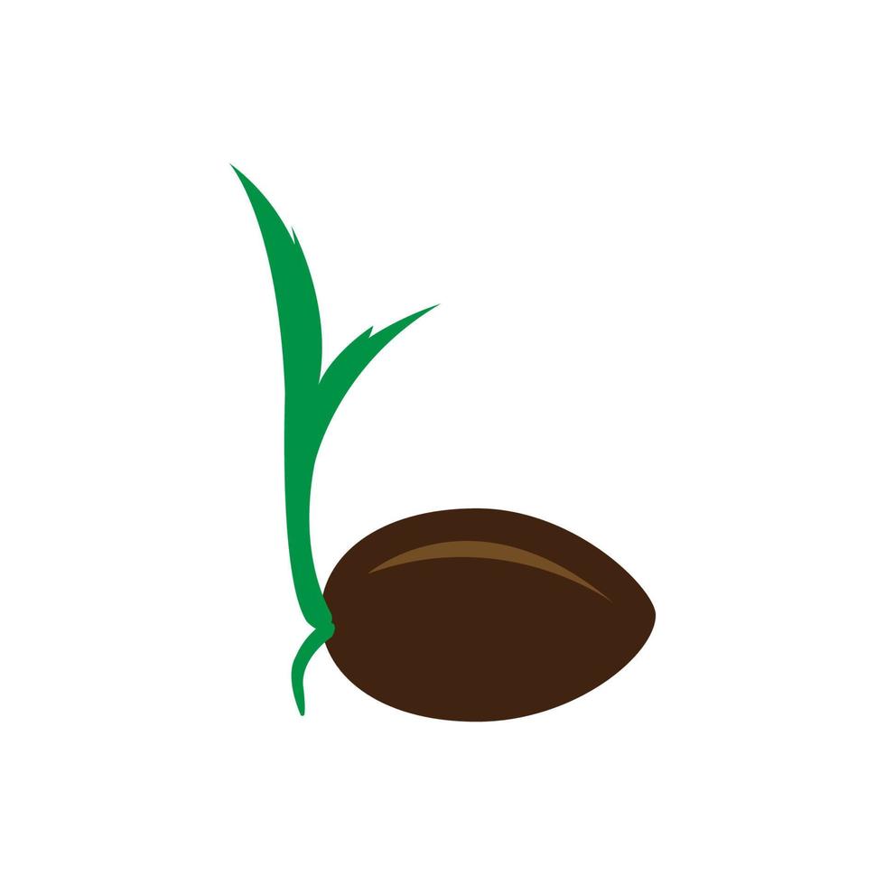 coconut shoots logo vector