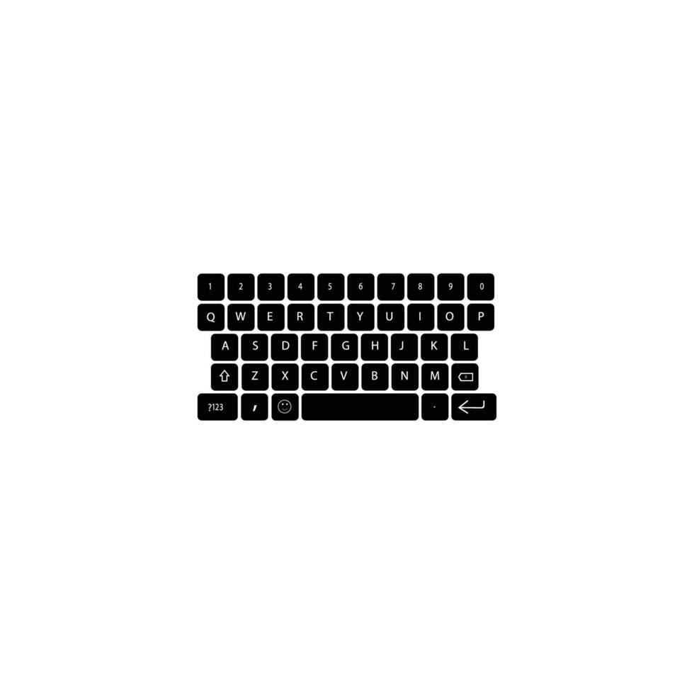 vector del logotipo del teclado