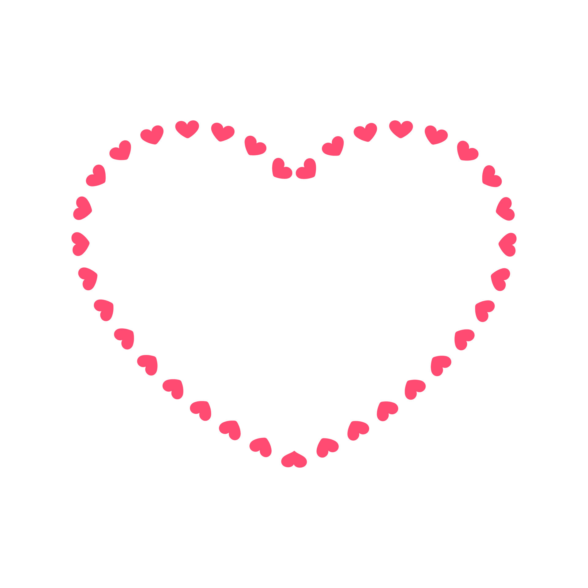 Heart shape frame with heart pattern design. Simple minimal Valentine's