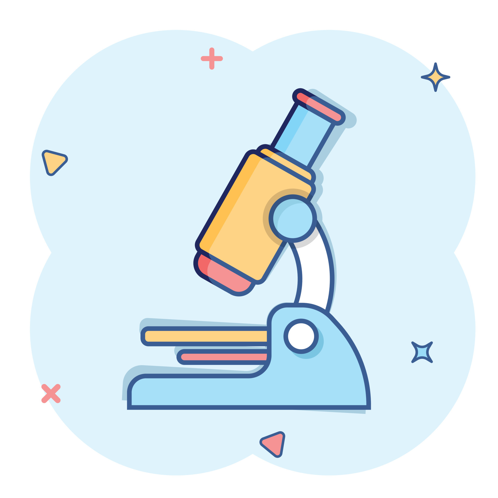 Microscope icon in comic style. Laboratory magnifier cartoon vector illustration on isolated background. Biology instrument splash effect sign business concept. 16138155 Vector Art at Vecteezy Microscope icon in comic style. Laboratory magnifier cartoon vector illustration on isolated background. Biology instrument splash effect sign business concept. 16138155 Vector Art at Vecteezy