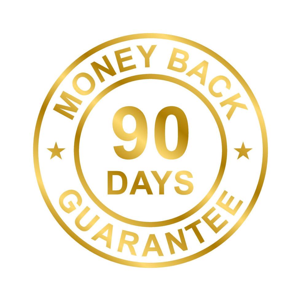 90 days money back guarantee icon vector for graphic design, logo