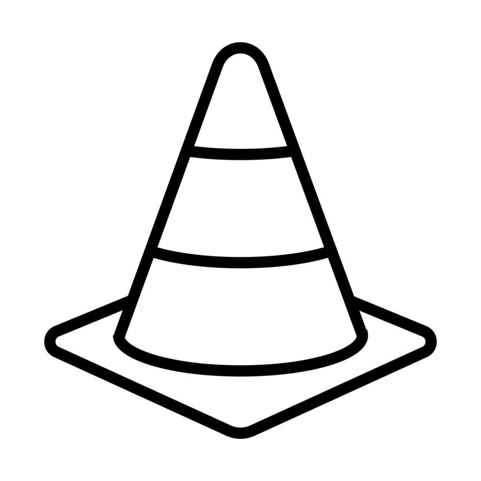 Safety cone icon vector for your website design, logo, app, UI. Vector illustration